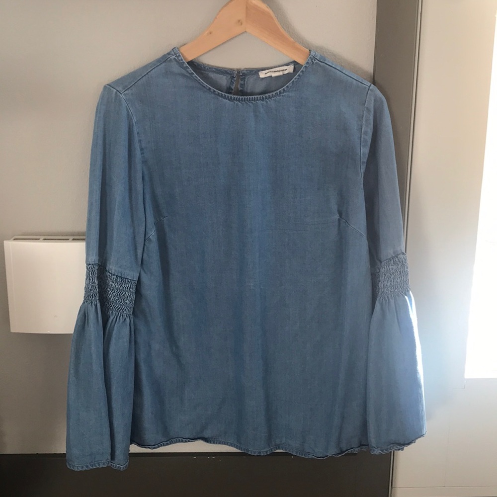Long Sleeve Soft Jean Top